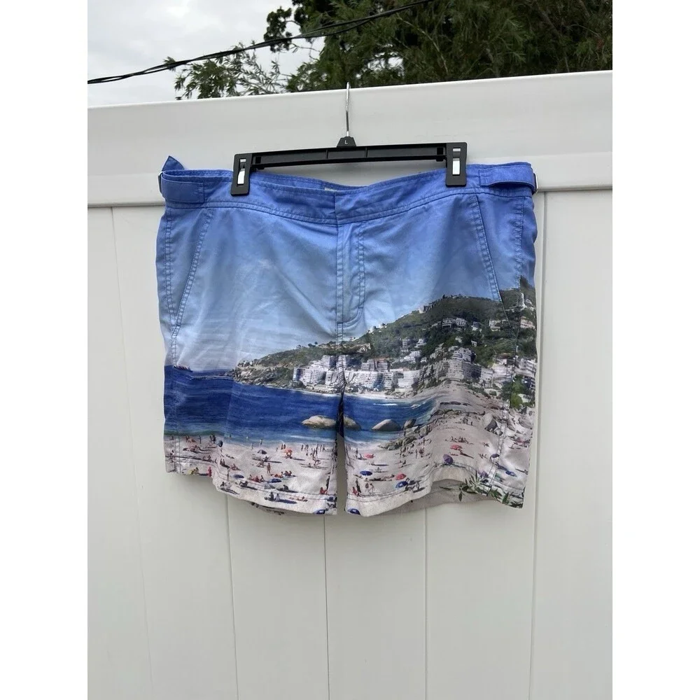 Jachs New York Hampton Fit Beach Swim Trunks Sz 36 Lined Adjustable Waist